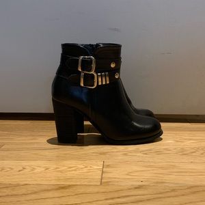 Black ankle booties